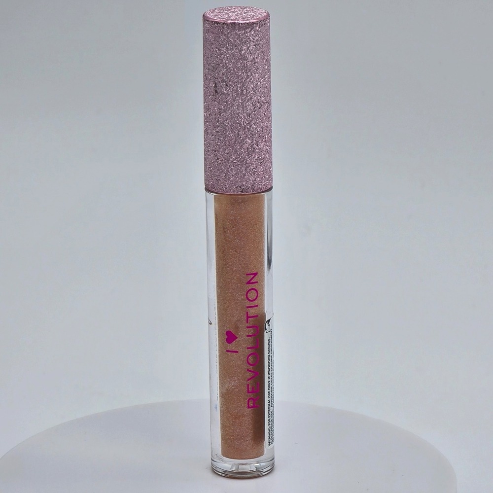 I Heart Revolution Metallic Lip Gloss White Wings Shimmer Champagne Bronze 2.2ml